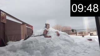 My first ice bath (snowbank)