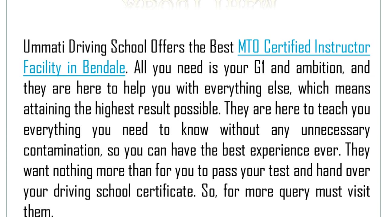 The Best G2 License Service in Bendale