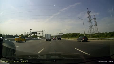 Speeding Driver Crashes Through Car Door