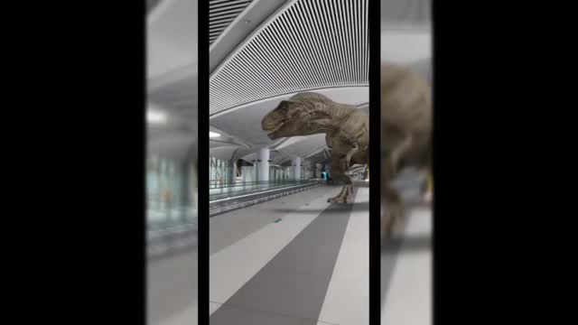 DINASOUR T-REX AT ISTANBUL AIRPORT