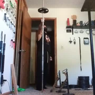 Pinky straight arm barbell raise