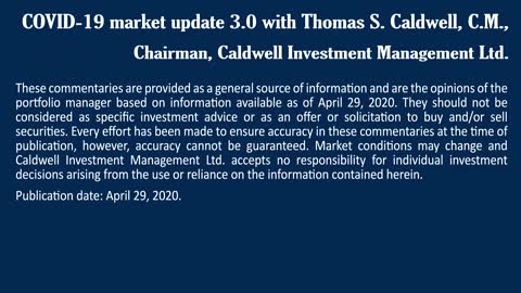 Caldwell Investment Management COVID-19 Update with Thomas Caldwell