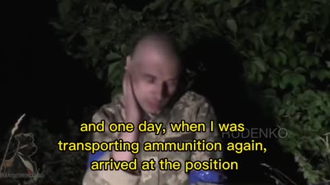 Ukraine soldier surrendering to the Russian