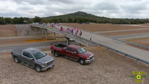 American Truckers Freedom Convoy IH 10 Texas Boerne Area Patriots