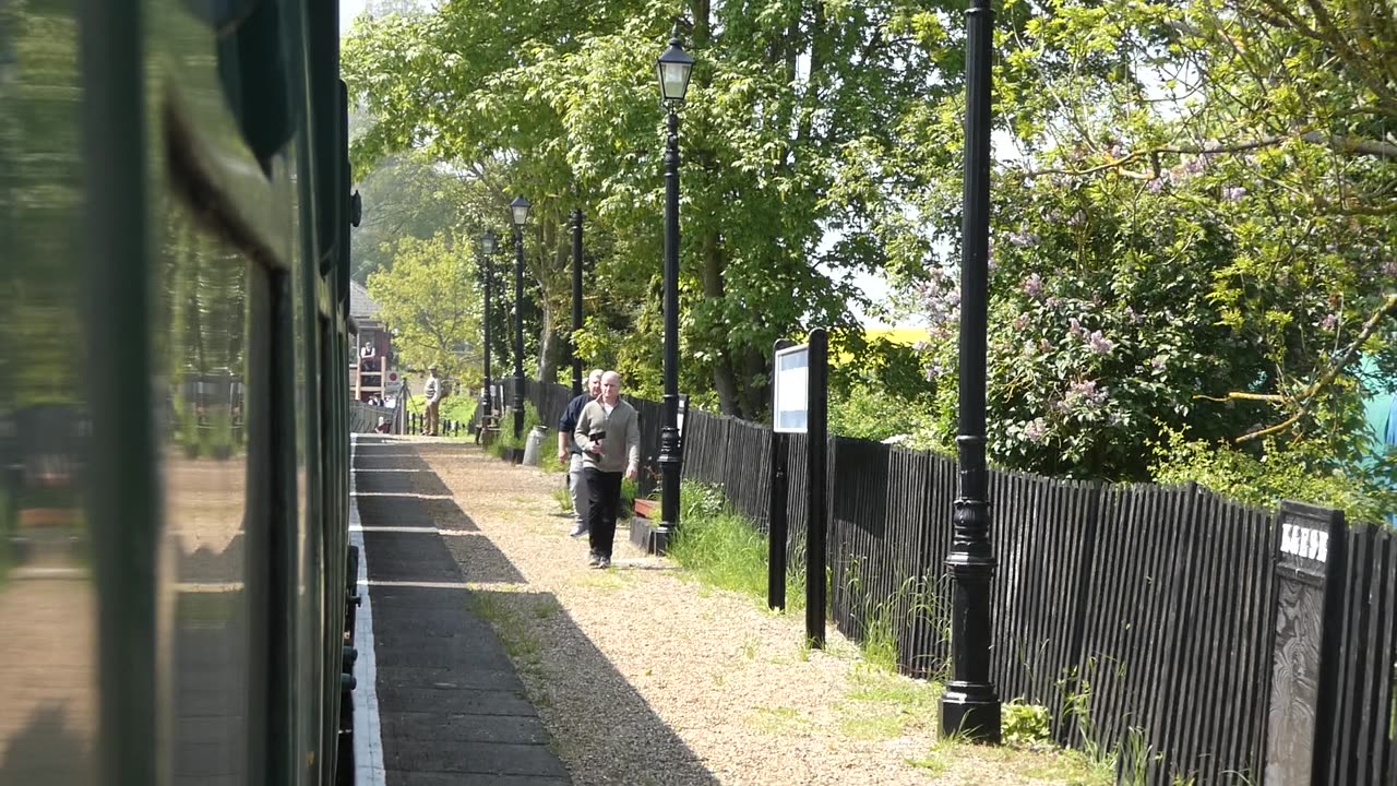 Sapper Pulls Our Train Into Wittersham Road Station, East Sussex UK 2023