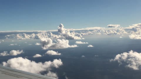 View Of The Clouds From A Plane