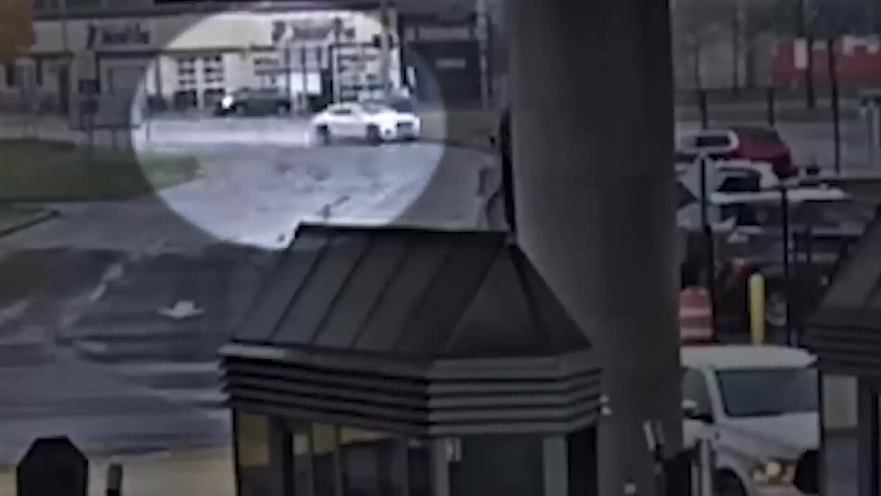 Surveillance video of Niagara Falls, NY vehicle explosion