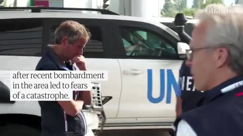 Inspectors arrive at Zaporizhzhia as Ukraine accuses Russia of shelling nearby town 