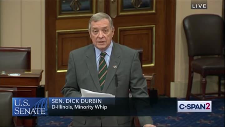 Dem Sen. Durbin Praises Trump for Vaccine Rollout