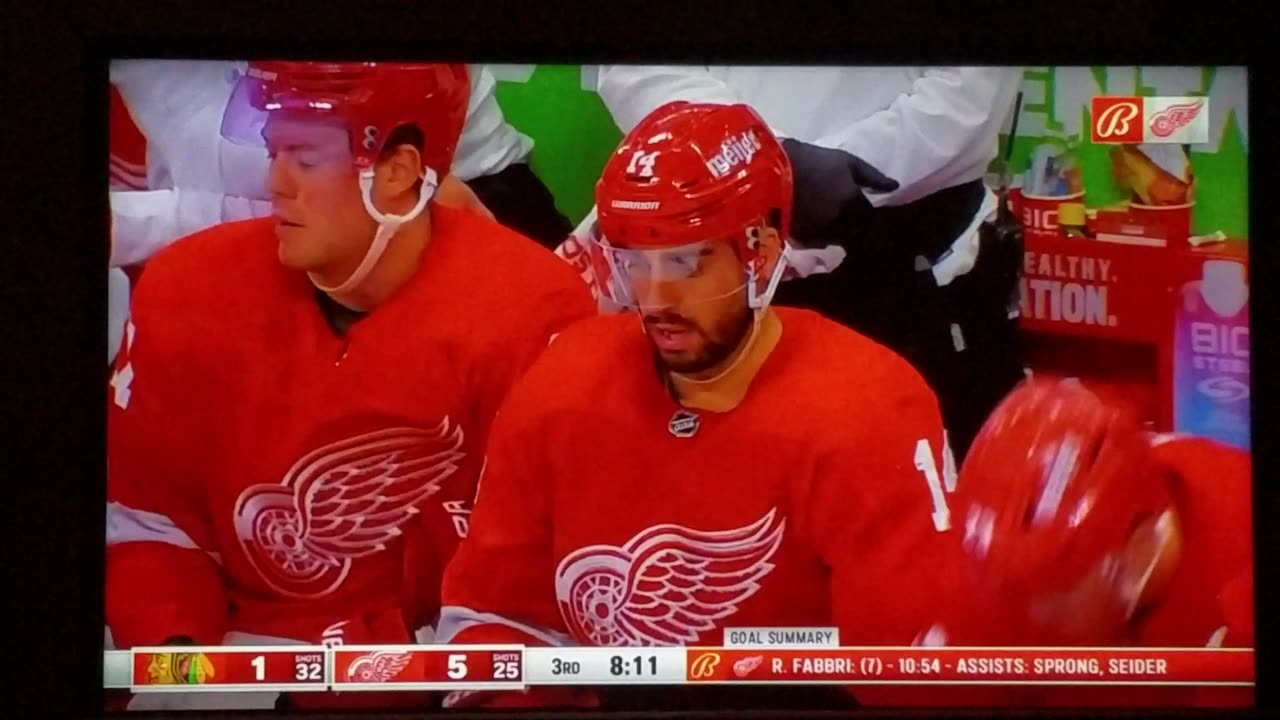 CHI vs DET - Red Wings Lead 5-1