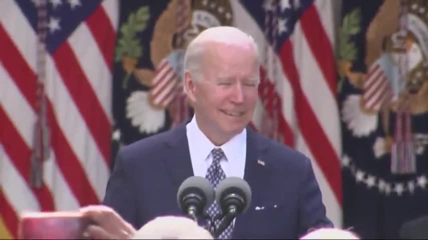 Geriatric Joe Makes A Fool Of Himself, Starts Chanting Gibberish!