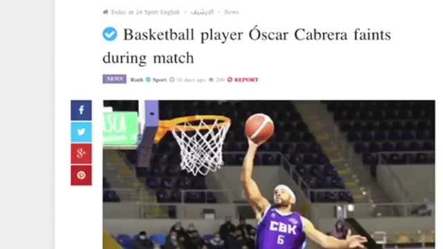 Sport athletes died of heart problem after vaccination around the world