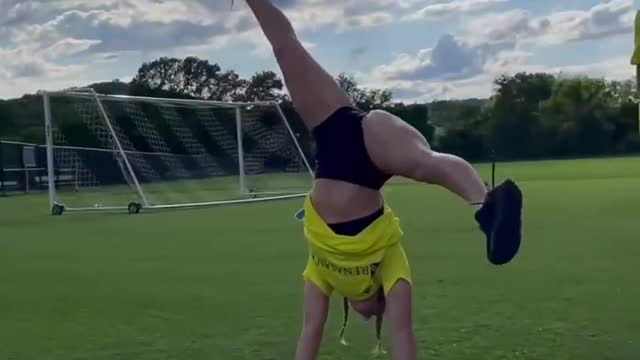 Fun training skills and acrobatics with Nashville SC MLS players