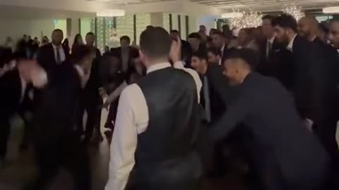 Cristiano Ronaldo's SIUUU celebration in the wedding ceremony