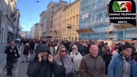 Trieste, Italy - People want medical dictatorship to STOP!