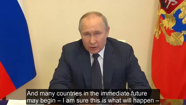 Vladimir Putin Speech / Address on Strategy for Russia - March 16 2022 - English Subtitles