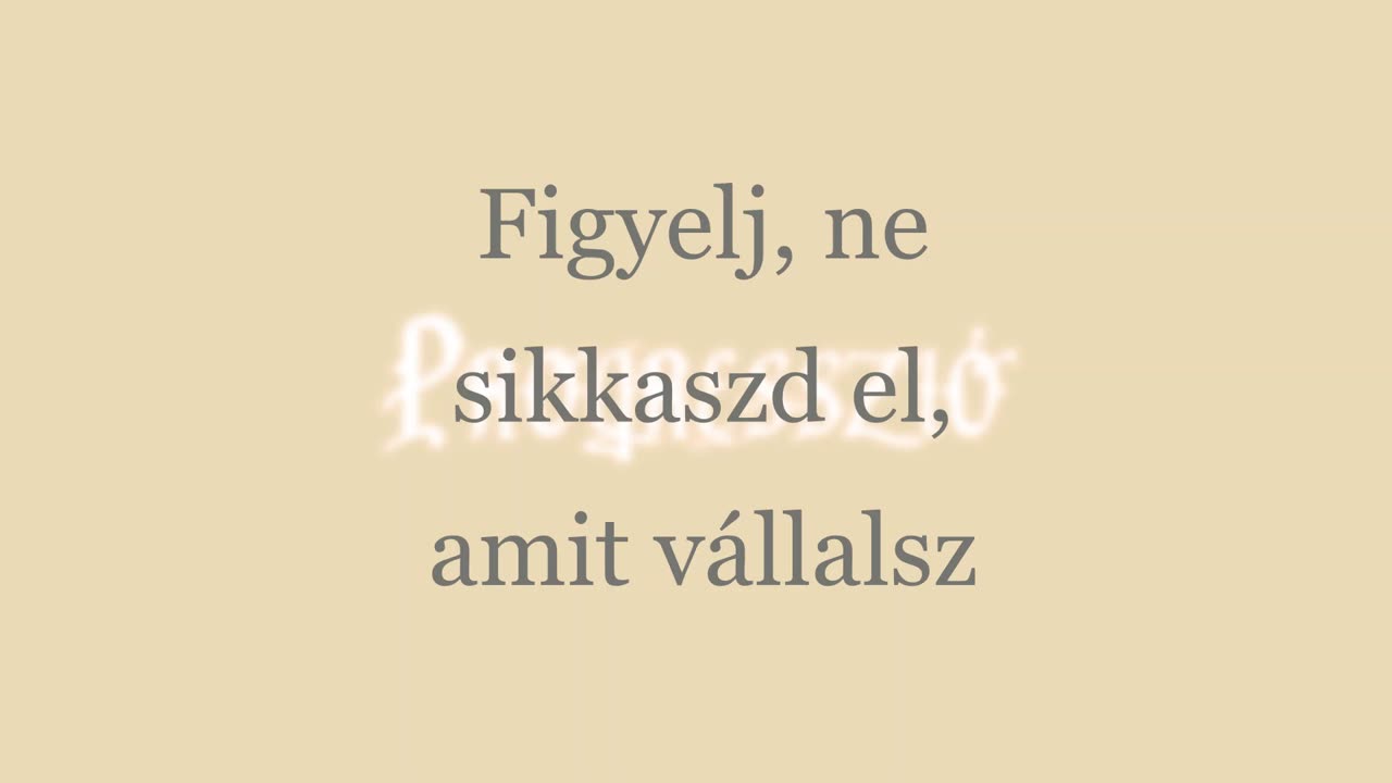 Progresszió - Fő vállalás (dalszöveges audió)