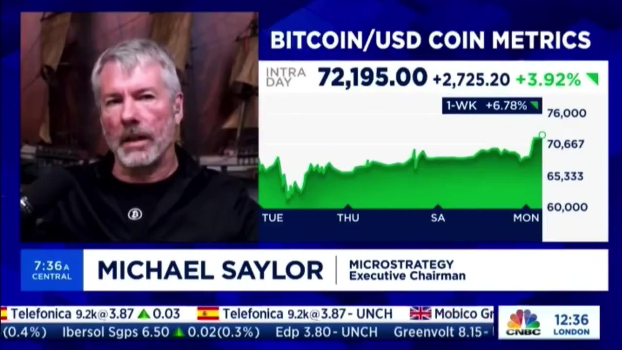 'Bitcoin Is Going to Eat Gold': MicroStrategy’s Michael Saylor