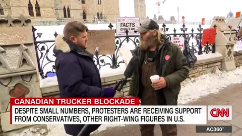 CNN:Misinformation and frustration at Canada truckers’ protest