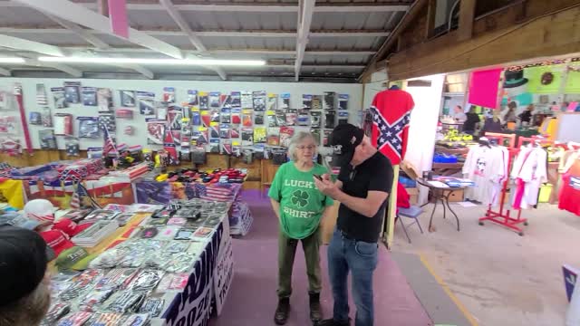 Trump merchandise store at Howards Flea market in Homosassa, Florida