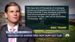 Fired Trump golf club worker in US illegally 'thinks' Trump knew illegal immigrants were employed