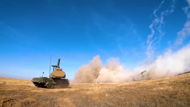 Anti-Aircraft Unit Carries Out Huge Drill Showing Off Ability To Thwart Simulated Enemy Attack