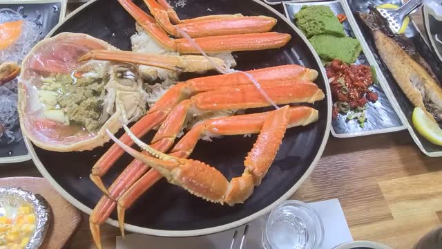 I enjoyed it. King crab, seafood.