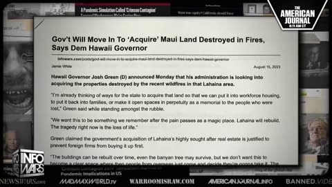 Americans Brace for Climate Lockdowns & Demand Answers on Maui Wildfires Hour 1