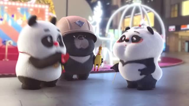 When the music rings, everybody,put your hands up # panda funny anime