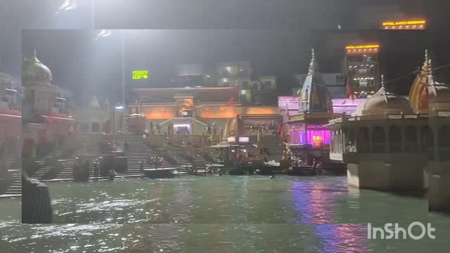 Night View Of Haridwar, India