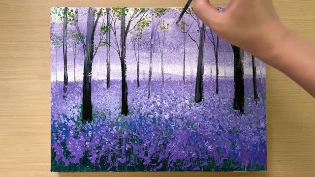 Lavender forest, a sea of flowers, very healing and charming