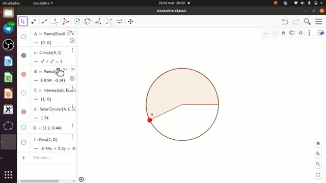 Geogebra - movimento circular #3