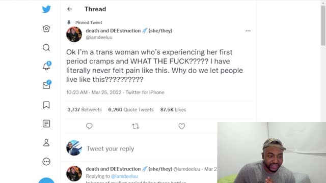Transwoman Gets Roasted After Claiming To Have Period Symptoms