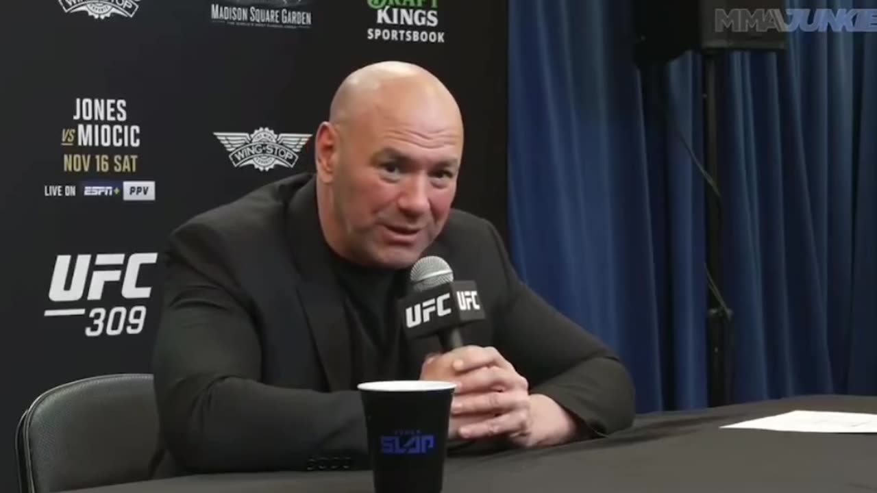 A reporter asked Dana White why so many fighters relate to President Trump.