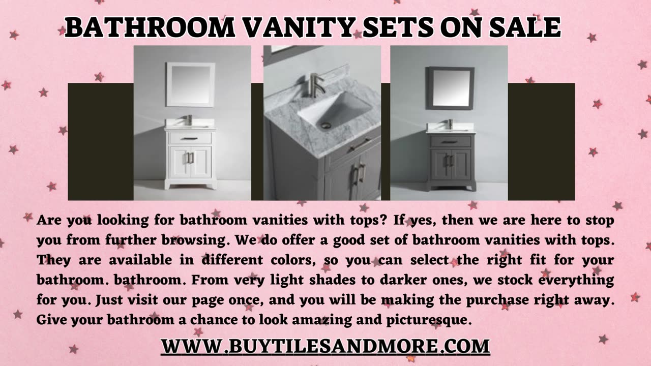 Bathroom Vanity Sets for your home bathroom