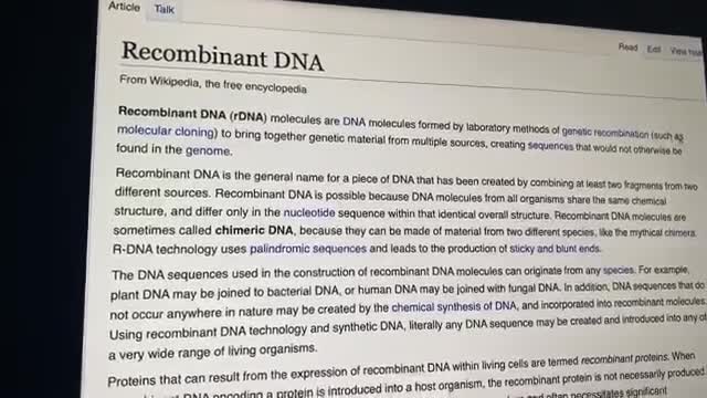 COVID VACCINE CHANGES DNA & HAS ABORTED FETAL TISSUE!