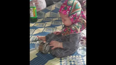 Baby fiqah on eidul fitrah day