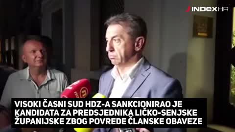 DARKO MILINOVIĆ izbačen je iz HDZ-a
