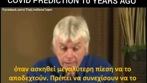 David Icke talking about a pandemic 10 years ago