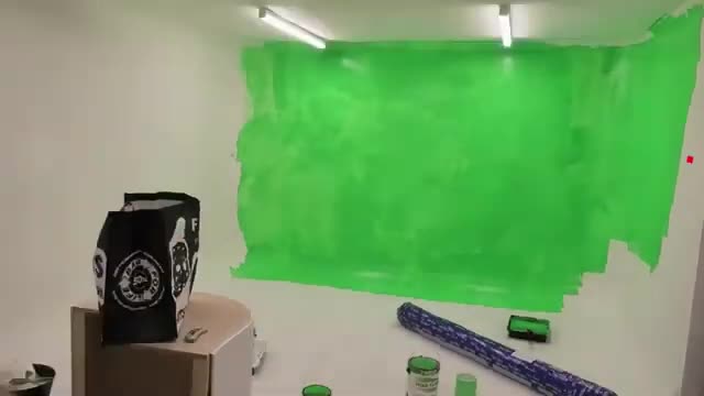 DIY Green 💚🍏 screen room creation