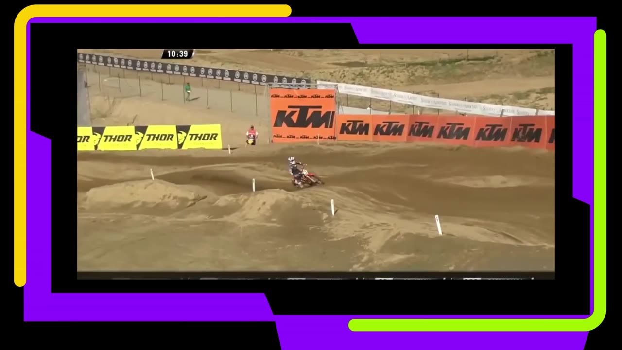 Accident during a motocross race