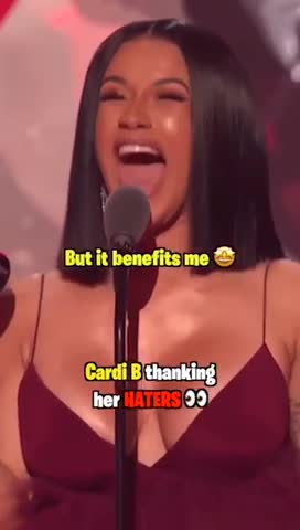 Cardi b thanking haters!!