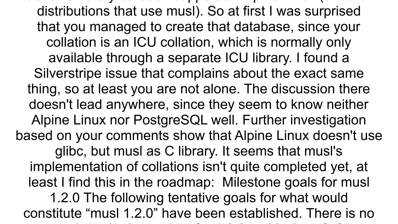 Postgres seems to be ignoring my default collation