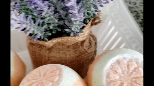 All Natural Bath Bomb scented with Essential Oils