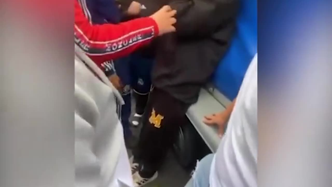 Belgian white teen forced to kiss the feet of Muslim thugs