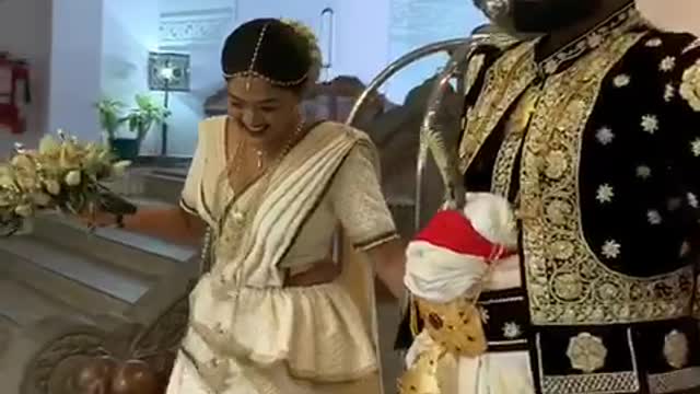 First look in the wedding saree