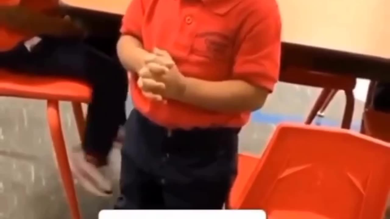 Adorable kid pray for all the kids in the world.