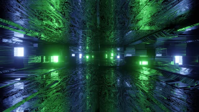 FREE background video | glowing science fiction tunnel dj loop