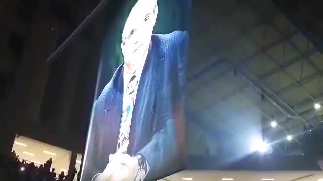 Pavlos Giannakopoulos banner at OAKA Arena