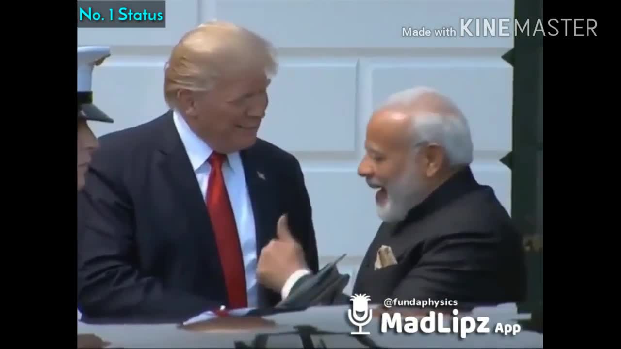 Narendra Modi and donald Trump Very funny 😆🤣 Comedy scene | latest WhatsApp status video |